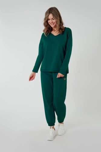 Madri Spodnie damskie Italian Fashion - zielone 