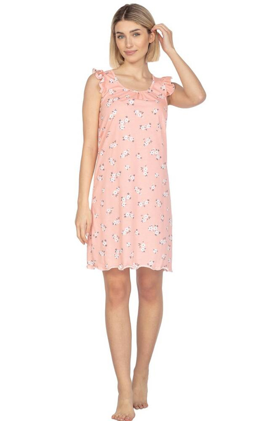 126 Koszula damska krótki rękaw Regina morelowy