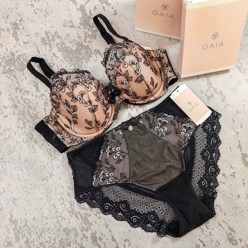 BS 1025 Cherry Biustonosz półusztywniany Gaia - czarny