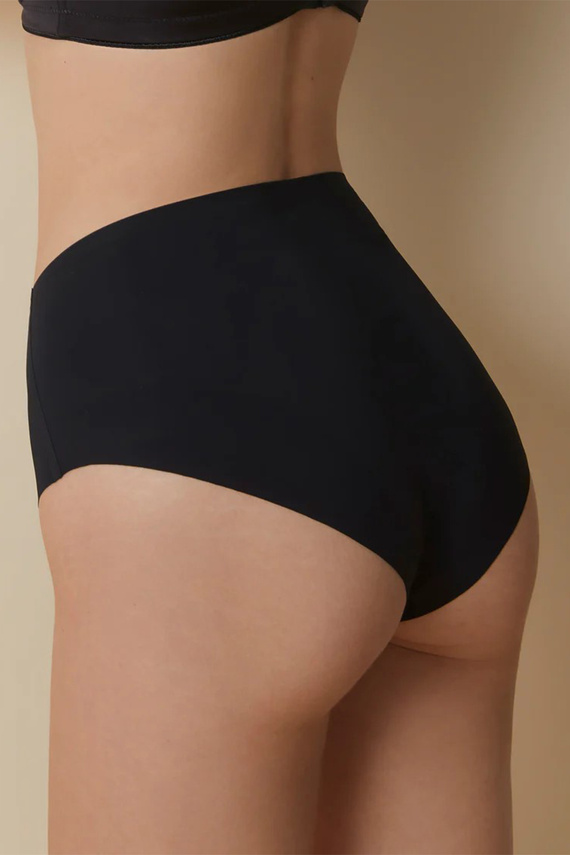 503 Figi damskie Maxi Braga Selene czarne   – wysoki stan, bezszwowe, modelujące