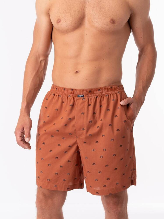 MXC 117 Spodenki piżamowe męskie Key brązowy
