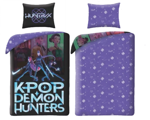 Pościel K-POP Demon Hunters 03 Halantex 140x200 mikrofibra + 70x90