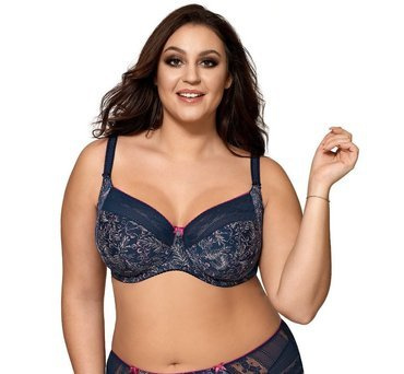 1886 Miękki Biustonosz Maxi Ava granatowy