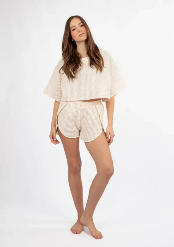 DK-K-W02 Komplet damski Dkaren - ecru