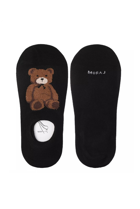 CDB200-394 Baleriny Moraj mix kolor – miękkie, z motywem misia, wygodne