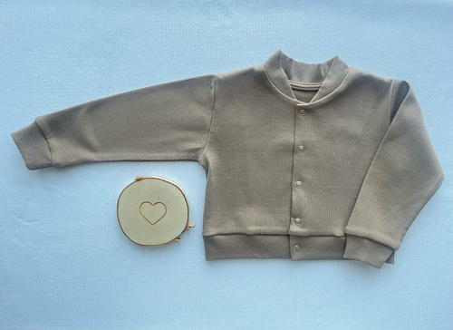 BS016 Bomberka Bluza rozpinana Mamatti, latte brąz