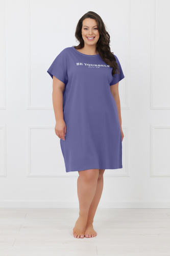 Koszula nocna damska Rima Italian Fashion 100% bawełna krótki rękaw-jeansowy