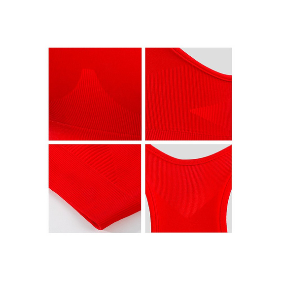 CL14 biustonosz sportowy top Sesto Senso czerwony