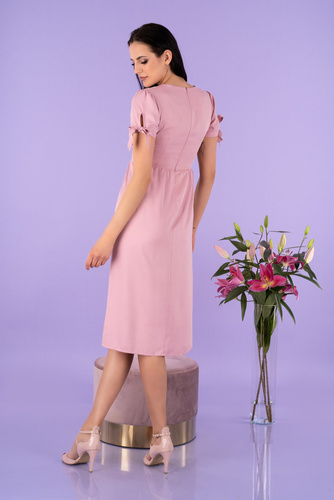 Birgia D145 Sukienka z krótkim rękawem Merribel - powder