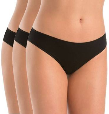 136-3 Wielopak Figi damskie Elisa Teyli - czarny