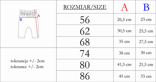 169080 Spodnie niemowlęce Nicol