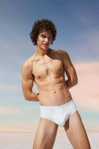 Men Basic Midi 2P Slipy męskie 2-pak Sloggi- white