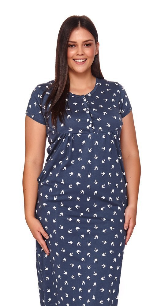 4119 Koszula Nocna ciążowa i do karmienia Doctor Nap - deep blue