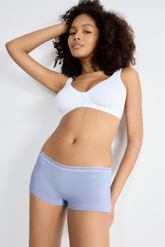 GO Crush Short  C3P  Szorty Damskie 3-pak Sloggi - V003 niebieski