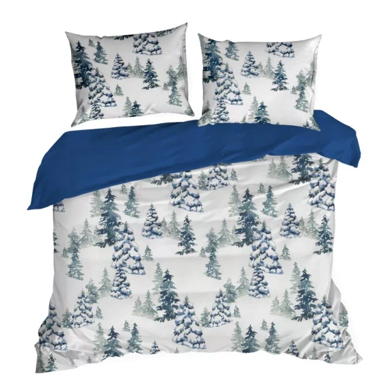 Pościel świąteczna Natal Eurofirany choinki 100% bawełna 105 g/m²