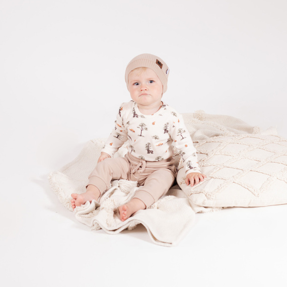 218094 Yogi Bear Body niemowlęce Nicol – bawełna, długi rękaw, leśny wzór