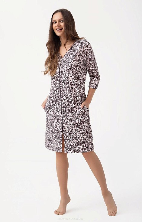 390 Szlafrok Damski Luna - panterka 
