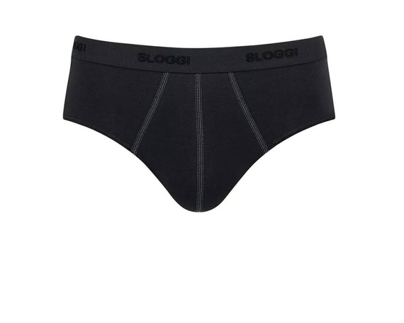 Men 24/7 Midi 2P Slipy męskie 2-pak Sloggi- black 