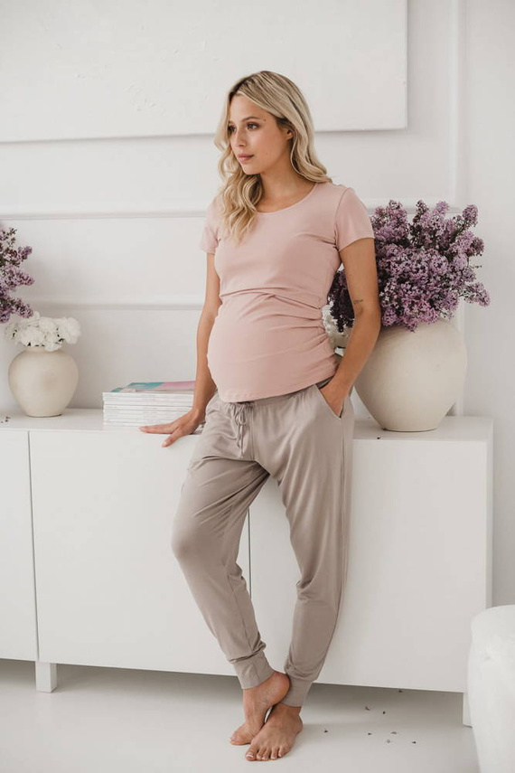 Milk Shirt bluzka ciążowa i do karmienia Milk&Love mellow rose