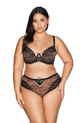 2132 Black Panther Biustonosz półusztywniany Ava - czarny