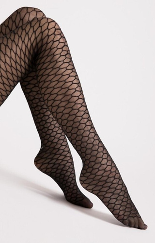 G 6126 Darla Rajstopy Fiore 20 den nero – geometryczny wzór, eleganckie