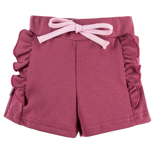 Nature Szorty z marszczeniem Ewa Klucze - bordo