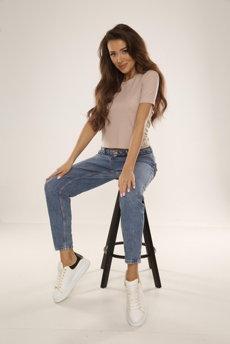 698 Freya Bluzka z krótkim rękawem De Lafense - piaskowy