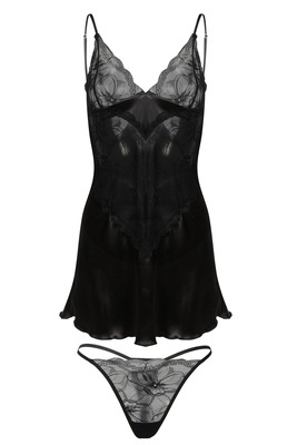 Jeniffer Halka nocna damska DKaren - czarna