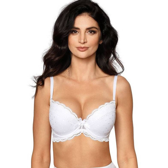 Lagerta Biustonosz push-up Róża biały 