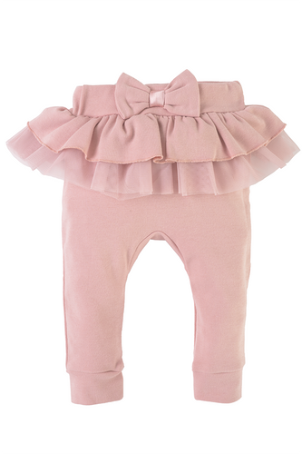 1710S-PP Cherry Spodenki niemowlęce Marija - powder pink 