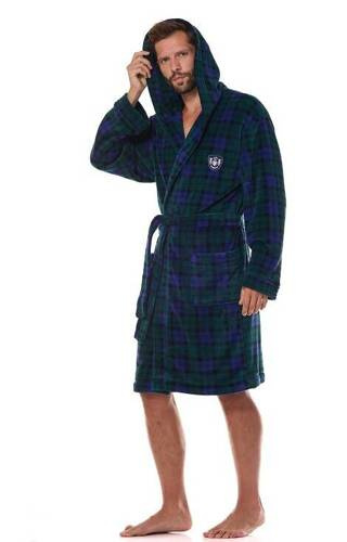 2457 Pedro Szlafrok męski L&L - granatowy