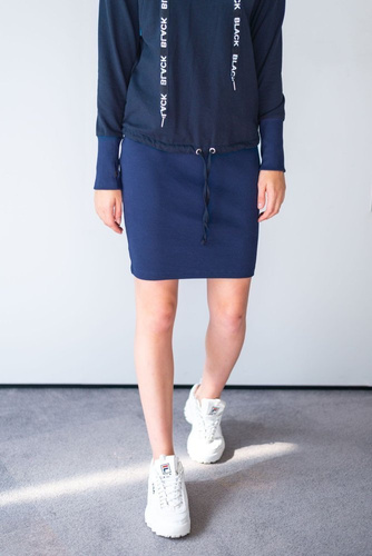 128 Sukienka dresowa MIRACLE-granatowy