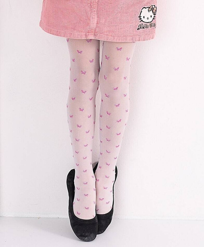 Y5117 Kaja Rajstopy dziewczęce Knittex - bianco-rose