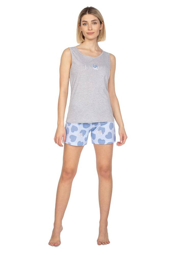 664 Piżama damska Regina  -szary