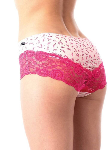 LPB 794 A'2 Figi damskie brazyliany 2-pak Key- malinowy różowy