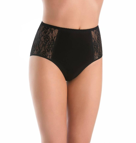 140-3 Loren Wielopak figi z wysokim stanem Teyli - czarny/czerwony/beżowy