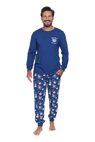 Piżama Męska Doctor Nap 7511 Nap Mode 100% Bawełna Długa Homewear