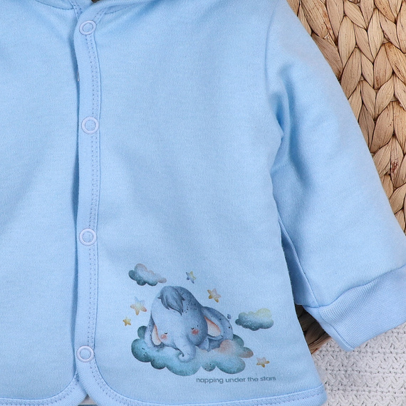 ABN-5616 Kurtka niemowlęca Little Dreamers Nini z bawełny organicznej – ekologiczna, bezpieczna, ciepła