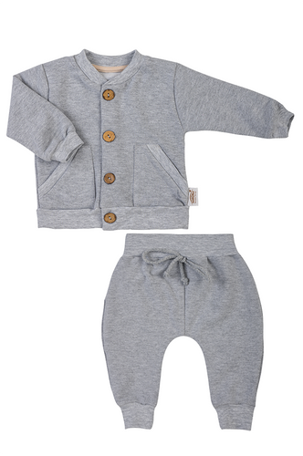 11196JM "Joy Melange" Dres niemowlęcy Makoma szary