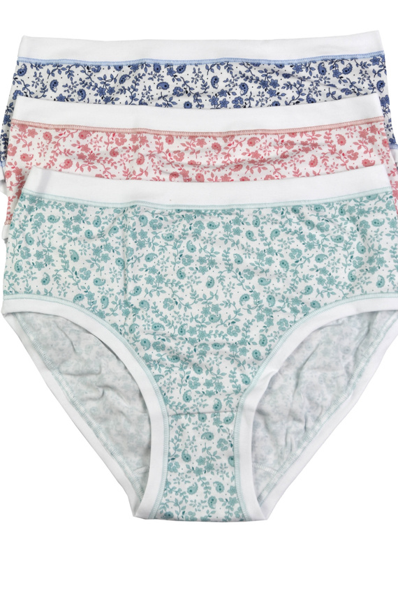 3363 MIDI-5H100 Majtki Cotonella  MIDI 3-pak –bawełniane, średni stan, wygodne na co dzień