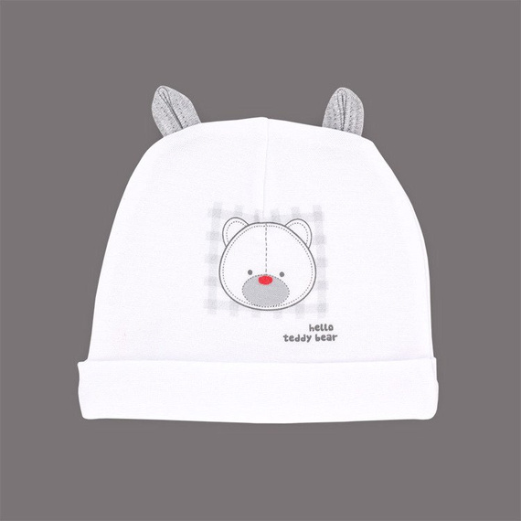 Czapka niemowlęca "WHITE ORGANIC" Makoma 