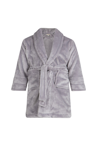 Calido Szlafrok dziecięcy polarowy ByShelly - jasny szary