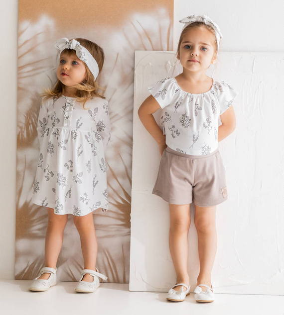 183065 Opaska z węzełkiem "Gaja" Nicol - kremowy