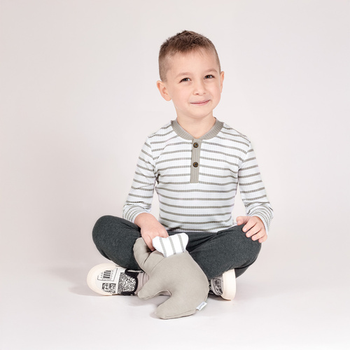 214140 Muki Bluzka bawełniana z długim rękawem Nicol