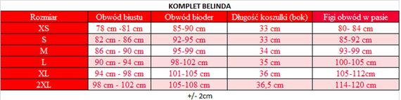 Belinda Komplet damski DKaren - biały 