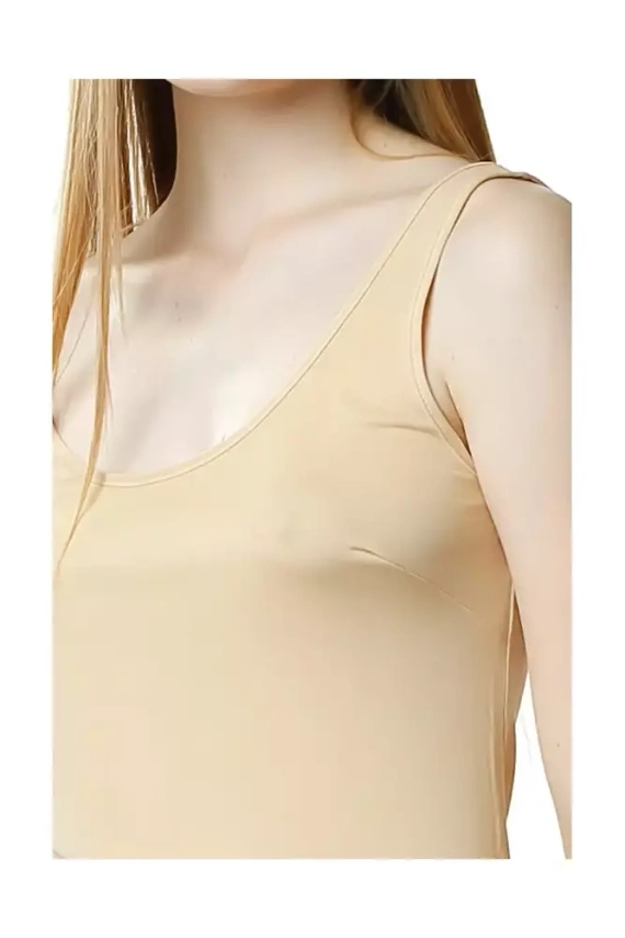 6198 Charlotte halka koszula nocna damska Mewa beżowy