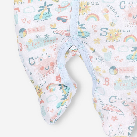 Sunny Pajacyk bawełniany dla dziewczynki Nini druk