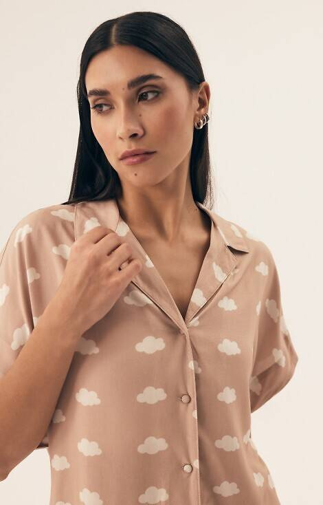 42645 Nubes Piżama Damska Henderson - sand