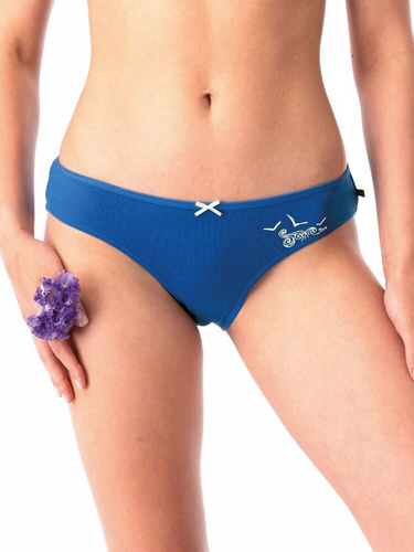 LPR 723  A'2 Figi damskie 2-pak Key granatowy biały