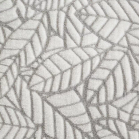 Flano 3 pościel welurowa liście Eurofirany szary